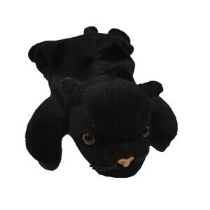 Ty Beanie Baby Velvet Cat ~ 12-16-95 ~ Style 4064 Black Cat Plush